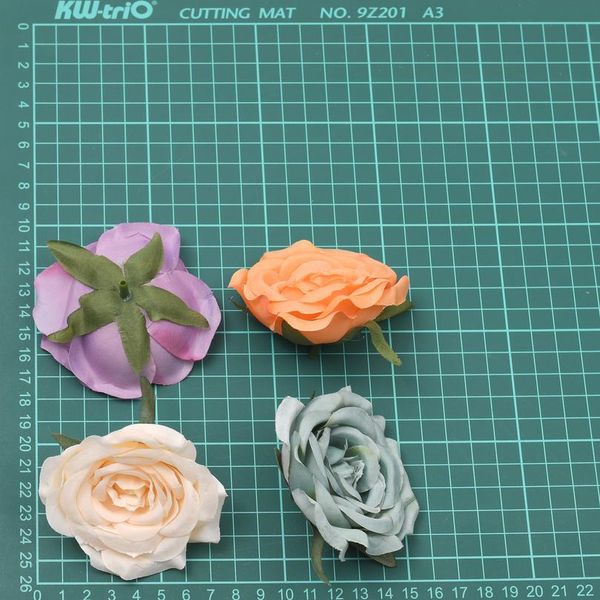 

10pcs 7cm peony artificial silk flower heads decorative scrapbooking for home wedding birthday decoration fake rose bbypht