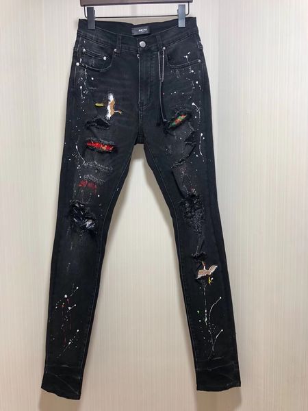 

mens 2019 fall new fashion mens crane embroidery designer chinese size jeans ~ men s designer skinny jeans, Blue