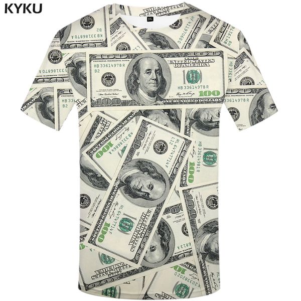 KYKU Dollar T Hemd Männer Geld T-shirts Gothic 3d T-shirt Lustige T Shirts Hip Hop T-shirt Coole Herren Kleidung 2018 neue Sommer Top