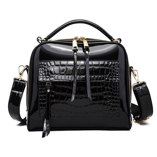 

new women's bag fashion alligator handbag bright leather bag tote bags for women