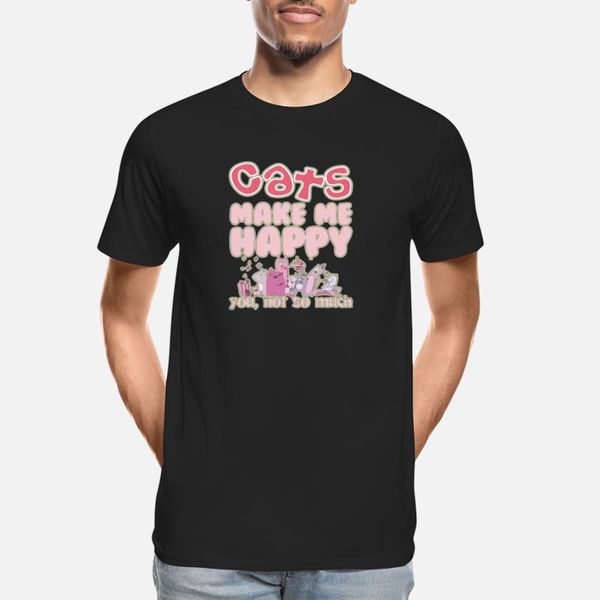

cats make me happy you not so much t shirt humor popular plus size tracksuit hoodie sweatshirt