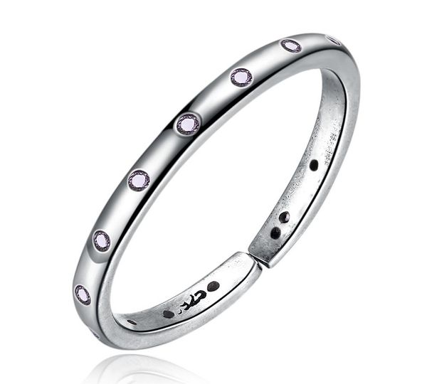 

wedding ring classic s925 trend zircon sterling silver open ring for girlfrend11