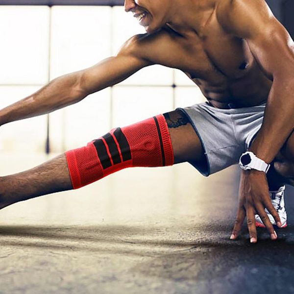 

mryelastic basketball knee pads support silicon padded patella brace kneepad protective gear for volleyball sports safety, Black;gray