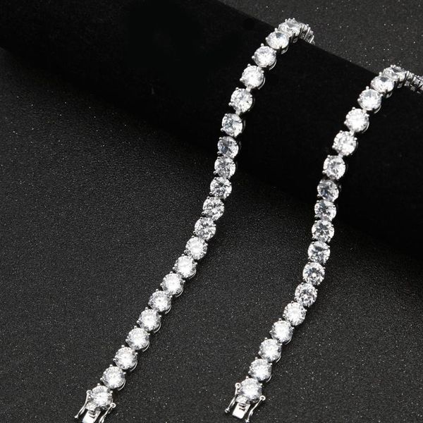 

hip hop a row of 8mm zircon round bracelet miami cuba chain link ice out men's charm bracelet wmtklv, Black