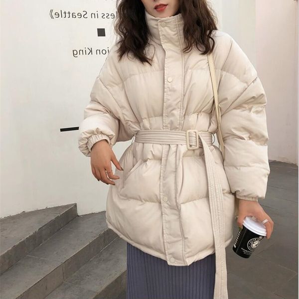 

new winter jacket women parka warm thick long down cotton coat female loose oversize hooded women winter coat outerwear 201028, Black