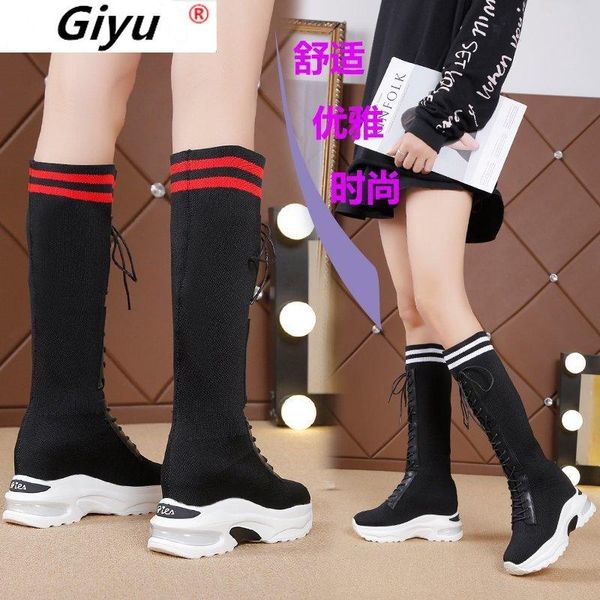 

stretch socks, shoes, boots, high heels flat heels platform shoes womens boots women boots 2020 slip-on spring/autumn, Black