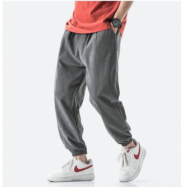 

casual harem pants men jogger pants men loose trousers male korean style harajuku 2021 summer hip hop pencil trousers1, Black