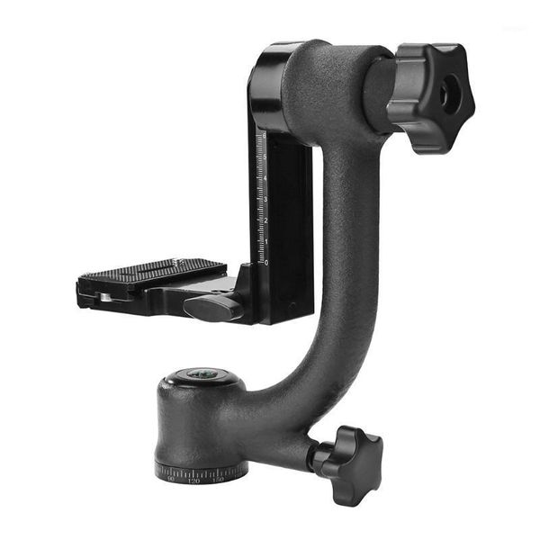 

bk-45 panoramic 360 degree vertical pro gimbal tripod head 1/4 inch screw for dslr camera telep lens quick release plate1