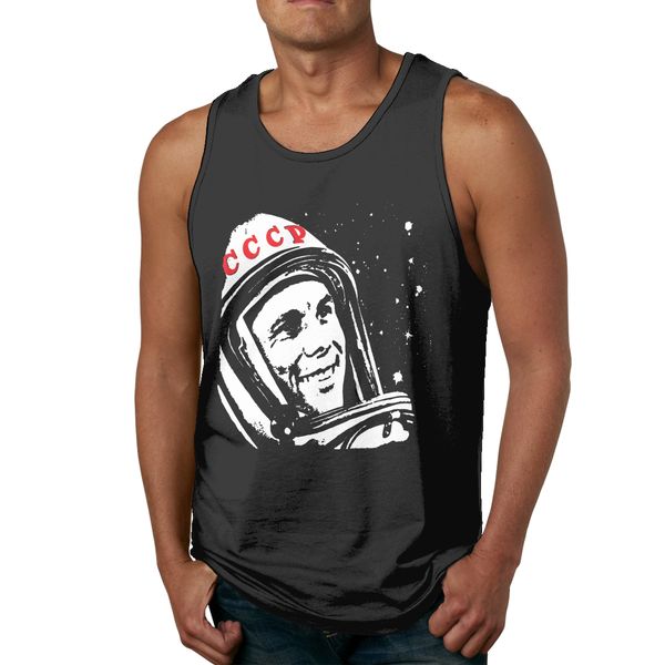 

cartoon pure yuri gagarin cccp tank fashionable crewneck sleeveless vest sport hooded sweatshirt hoodie
