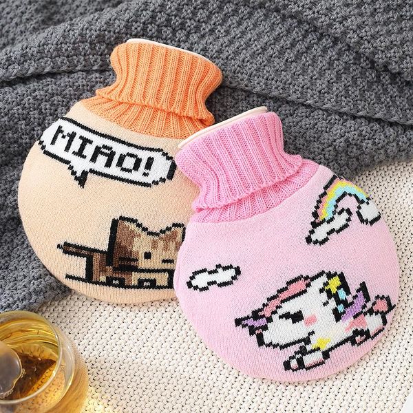 

rubber water bag mini hand warmer bottle foot warm cute termofor gumowy woolen cover for girls pvc high duration b ry wmtcib mywjqq