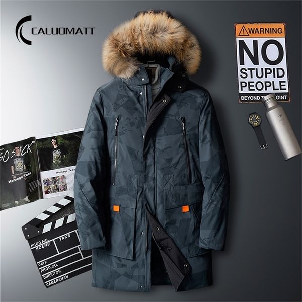 

winter parkas coat men fashion long cotton padded mens hooded casual windbreaker jacket thick warm down parkas 201217, Black