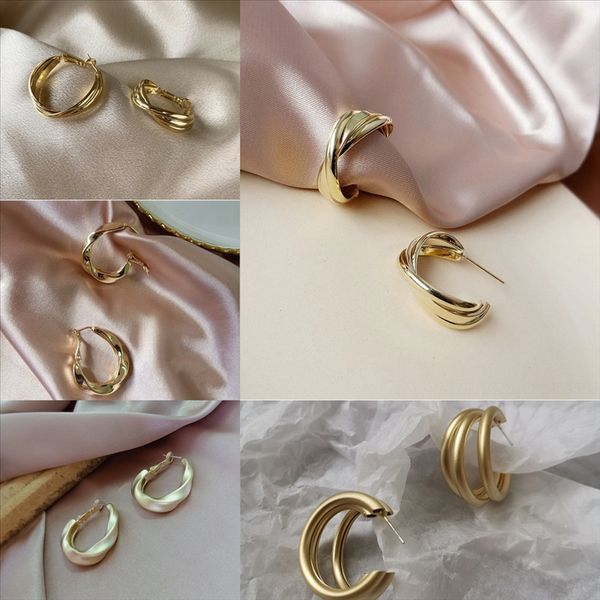 

du9s america bohemian sea wind женщины songshi пользовательские серьги логотип серьги и ченфан простые серьги shell, Golden