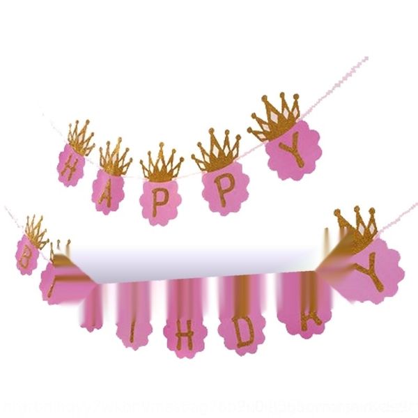 

sutkh layout onion decoration crown children's flag-pulling one-year-old party color flag strip background paper banner color flag ieam