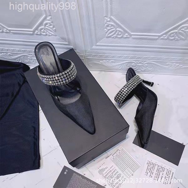 

dress shoes aw pointed thin heel baotou sandals, the same type of women's with high heels and, Black