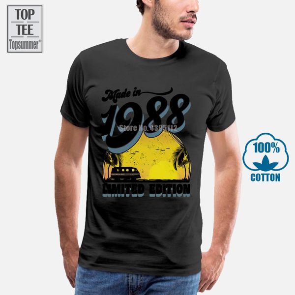 

sport 2018 men t shirts crew neck short sleeve born in made in 1988 years of being awesome limited edition t shirt for men