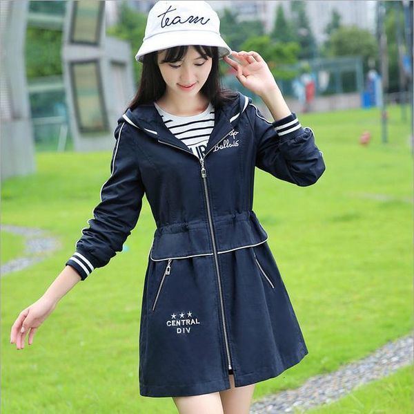 

13-18 young spring autumn outerwear medium-long zyfr, Tan;black