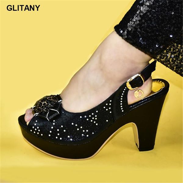 

dress shoes latest women pumps high heels ladies party stiletto style nigerian sandals quality, Black