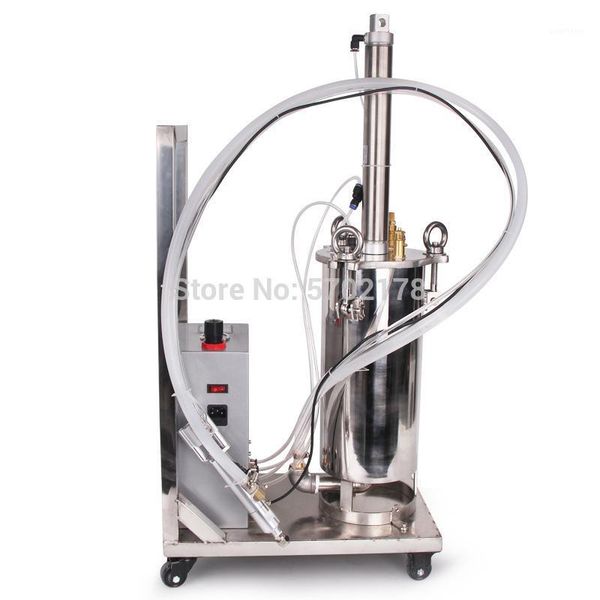 

manual glue dispenser 2600ml silicone dispenser glue stainless steel piston pressure bucket1