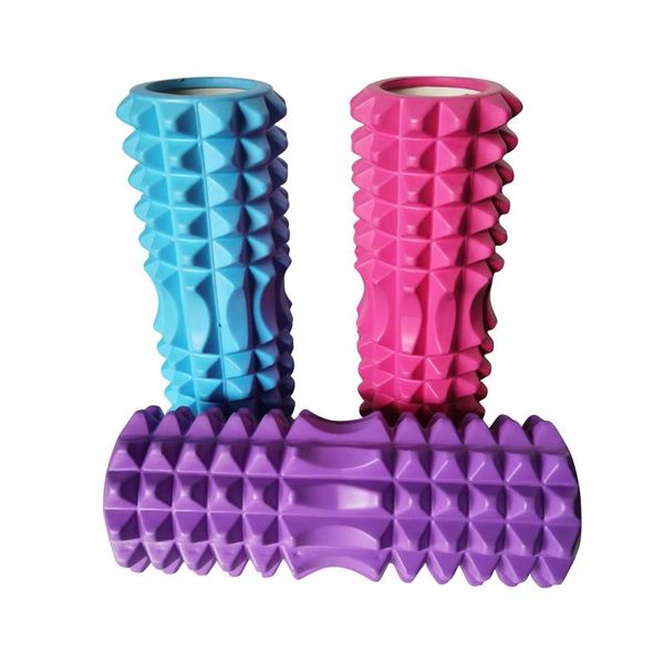 

33.5 * 13.5 * 13.5 cm three colors purple blue and pink kabuki yoga column