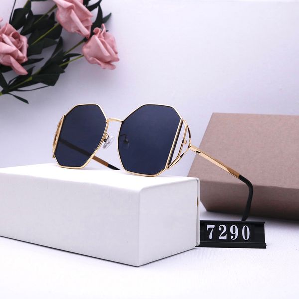 

sunglasses luxurys designers sunglasses men's and women's glasses fashion charm pilot style anti ultraviolet 6 colors good nice, White;black