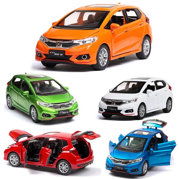 

1:32 honda fit metal alloy die cast model car pull back children toy collectible gift ing
