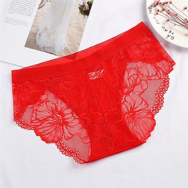 

3pcs/lot lace transparent women panties thongs female underwear briefs cotton crotch push up underpants intimates 15311, Black;pink