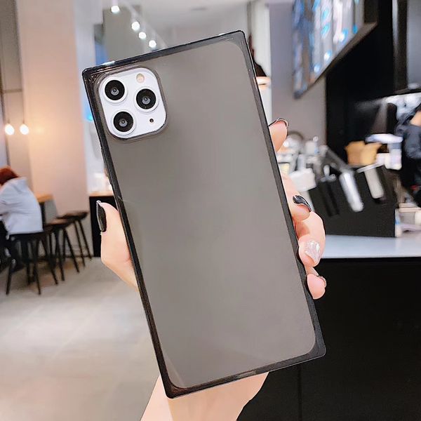 

square anti-drop tpu for iphone 12 pro max 12mini soft rubber protective cover