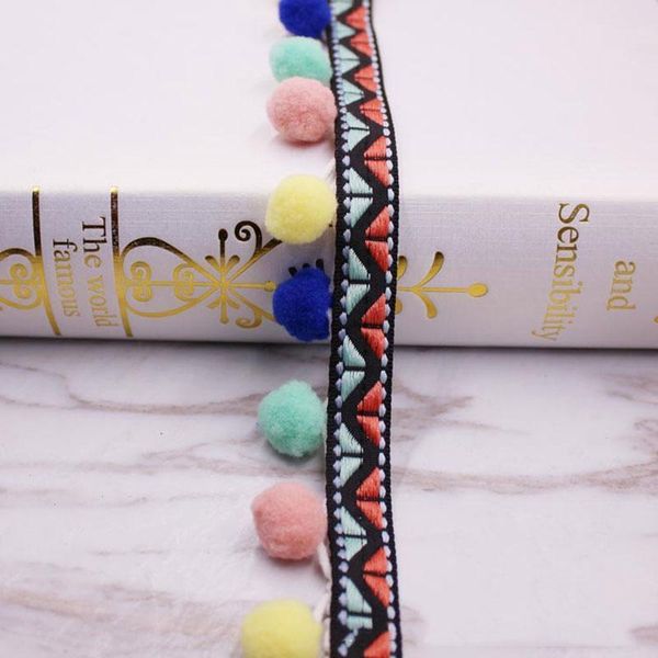 

10yards lot little ball lace ribbon tassel cotton tassels trimming fringes diy for sewing bed sheet clothes curtains decoration h jllfom