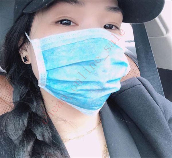 

3 pcs stock 100 layer in loop filter mouth disposable ear face meltblown fabric sanitary mask anti-haze/anti-fog elastic salon for mask loog