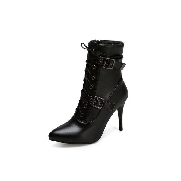 

2020 and new autumn/winter fashion with high heels at belt women's big-50 shoes 0d16, Black