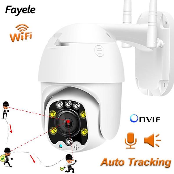 

cctv wireless wifi ip mini auto tracking ptz camera 2mp 1080p 4x digital zoom 2 way audio intercom humanoid detection onvif p2p