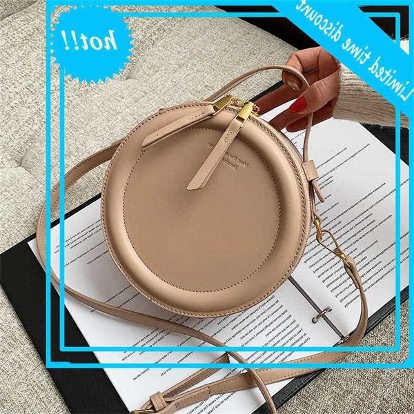 

round design luxury crossbody for tote shoulder bags pu leather vintage handbags women 2021