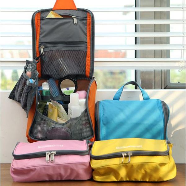 

storage bags oxford cloth women travel waterproof folding zipper solid check 23*23*10 cm four colors available