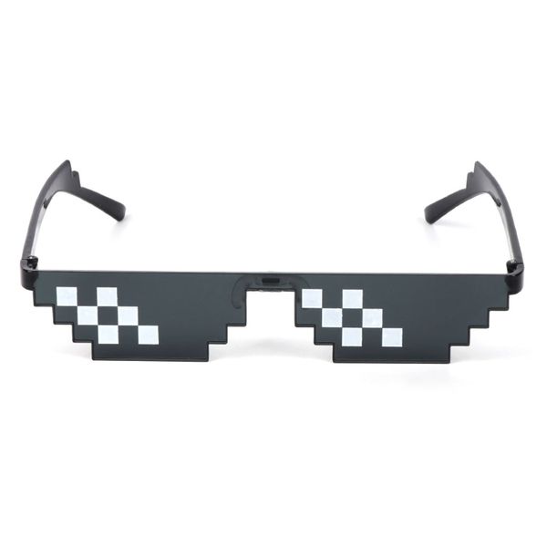 

new cool mosaic glasses black plastic sunglasses practical jokes toys unisex2021