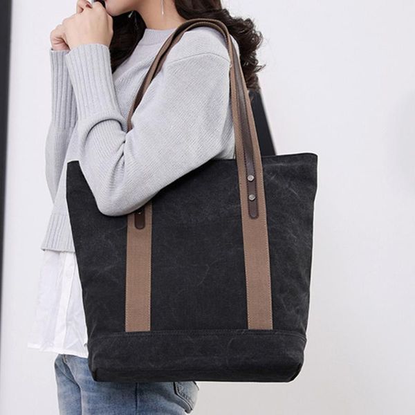 

british fashion simple small square women bag large capacity canvas single mobile phone shoulder bagss travel shopping totes
