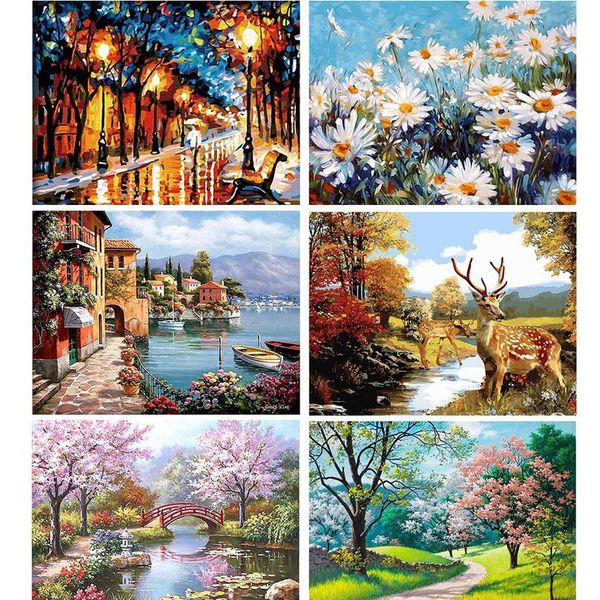 

gatyztory 4050cm diy painting by numbers picture colouring zero basis handpainted oil painting unique gift ho wmttdm