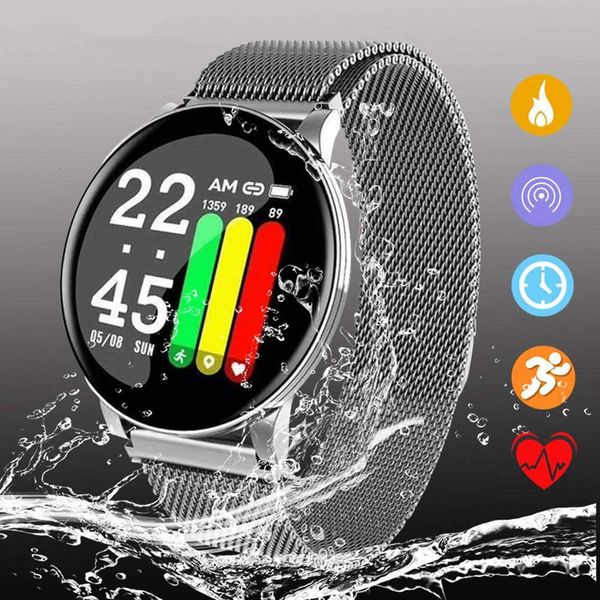 

w8 men's women's smart watch, sports, waterproof, heart rate and sleep control, fashion