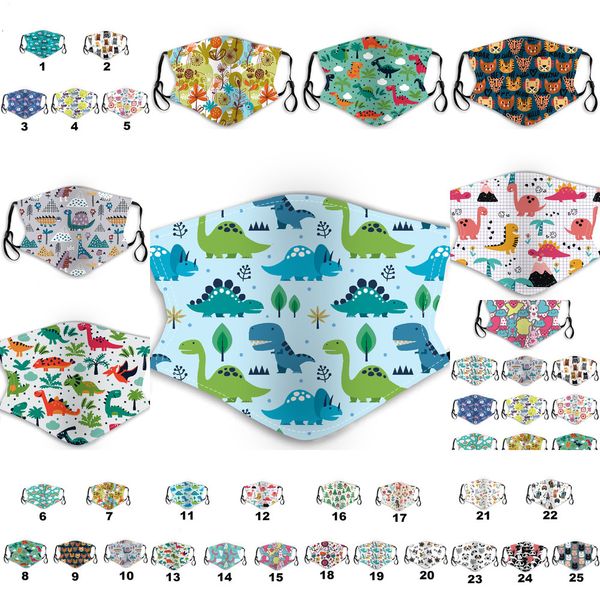 

popular kids children cute fashion printing anti fog and dust with filter ear hanging mask pm2.5 1 nv3sa