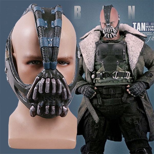 

cosplay mask the bane props movie batman dark knight latex masks helmets full head breathable anime mascarillas halloween