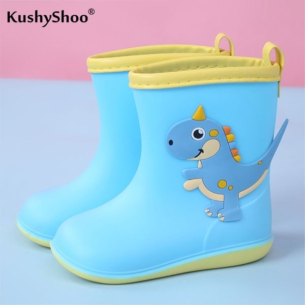 

kushyshoo baby' rain boots lovely dinosaur children' rain shoes pvc rubber kids baby cartoon water shoes toddler girl boots y201, Black;grey