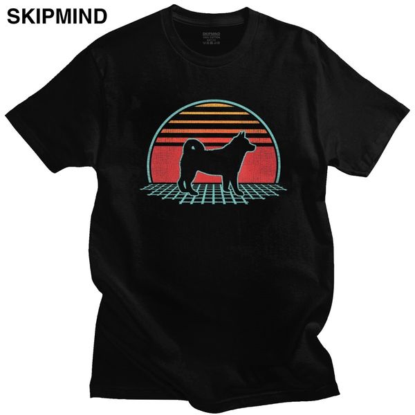 

retro vintage 80s style akita inu t shirt men soft awesome t shirt short sleeve dog lover gift tee merch sport hooded sweatshirt hoodie