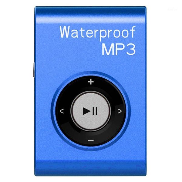 

8g waterproof clip mp3 portable swimming mp3 lossless waterproof player blue1