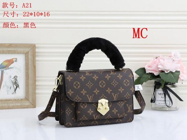 

new styles handbag mc famous name fashion leather handbags ch women tote shoulder bags lady leather handbags m bags purse amc21