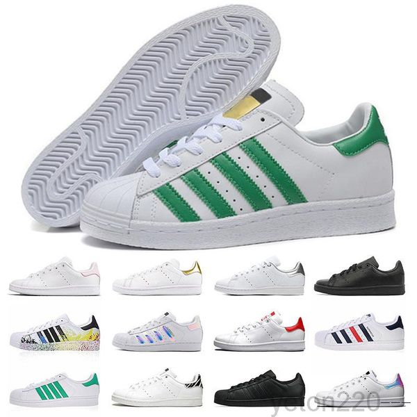 

star superstars men women flat casual shoes triple black white gold red pride iridescent mens fashion leather sneakers outdoor xk5k