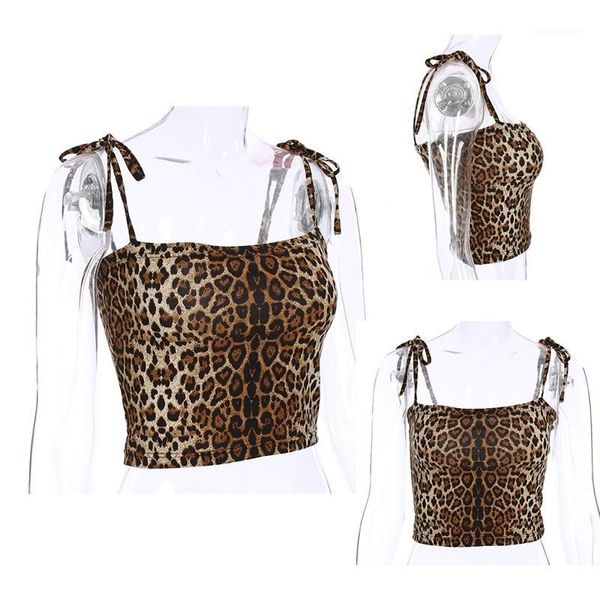 

leopard printed camis summer backless sleeveless crop fashion tees party vest1, White