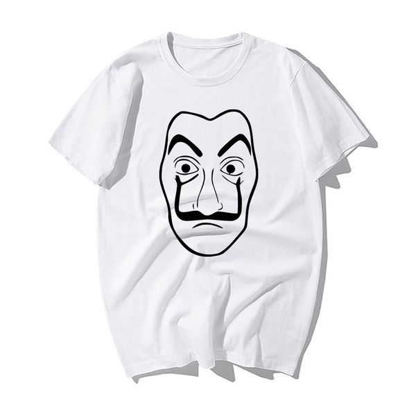 

sport new design la casa de papel t shirt funny mens tshirt money heist face tv show tshirts men cotton fashion short sleeve tshirt
