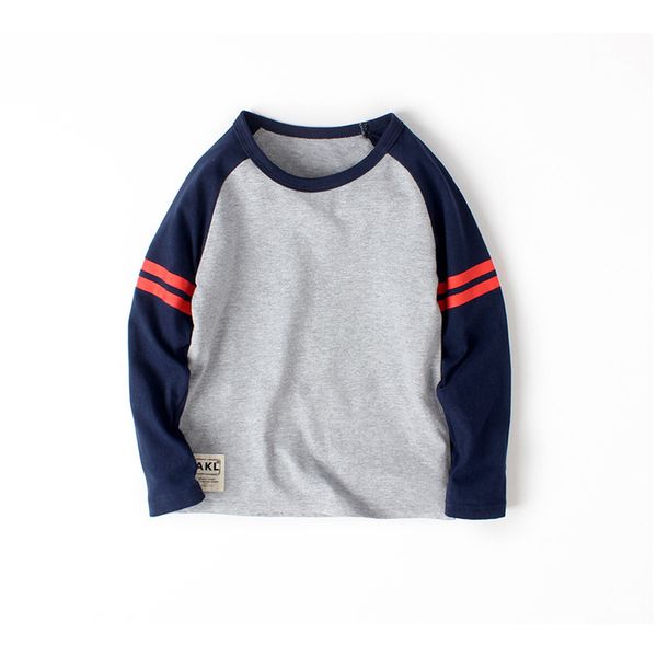 

baby boy sweatshirts spring kid clothes casual clothing teen t shirt teenager long sleeves tshirt for big boy promotion q0112, Blue