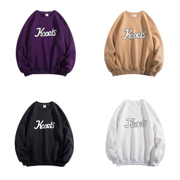 

new autumn/winter fasion ins popular printed and velvet round neck oodie for male students korean version t-sirt oodies#273#582111111, Black