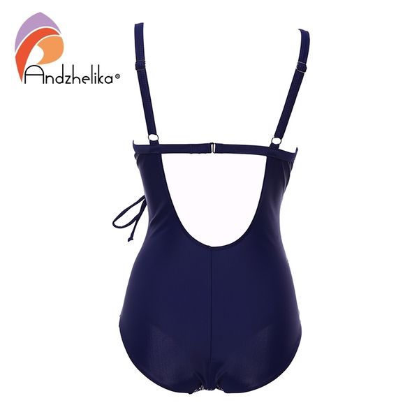 

andzhelika leaves print push up one-piece swimsuit drawstring women monokini beach bathing suit plus size swimwear y200824, White;black