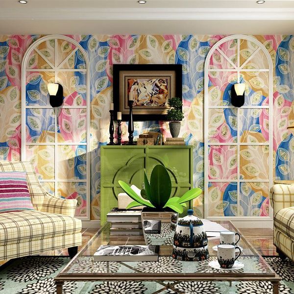 

mediterranean style wallpaper fancy american garden living room blue peacock feathers southeast asia tv background wallpaper1 wallpapers